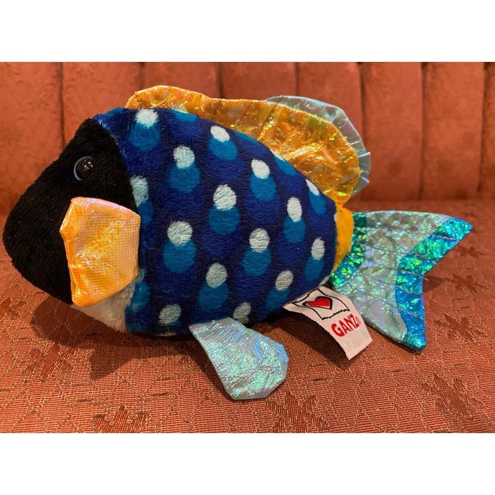 Ganz Lil Kinz Blue Triggerfish Plush Small Webkinz S7